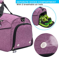 Waterproof 35L Gym Duffel with Shoe Compartment & Wet Pocket – Unisex Sports & Travel Bag