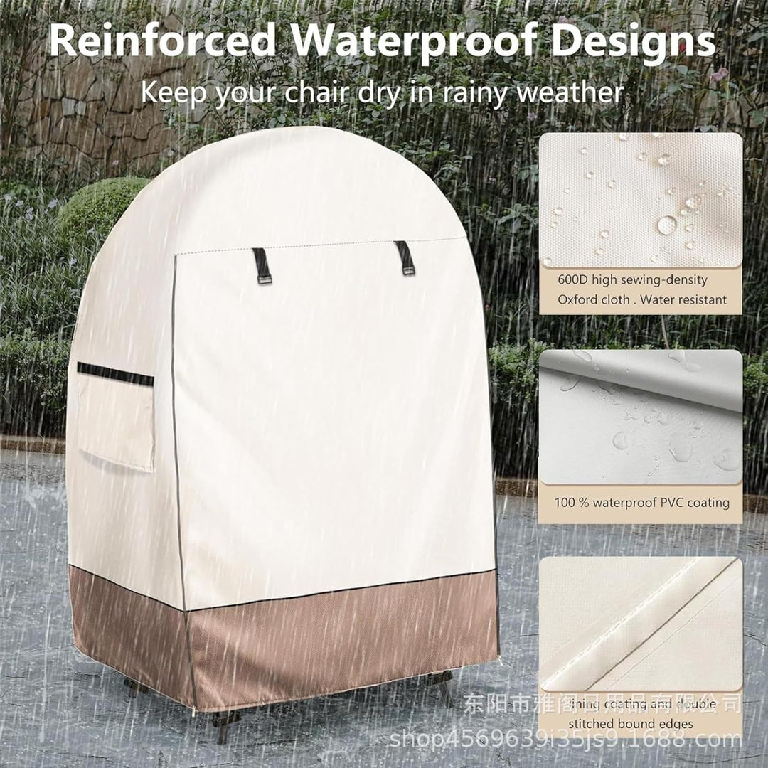 Waterproof Egg Chair Cover with Double Zipper – Solara