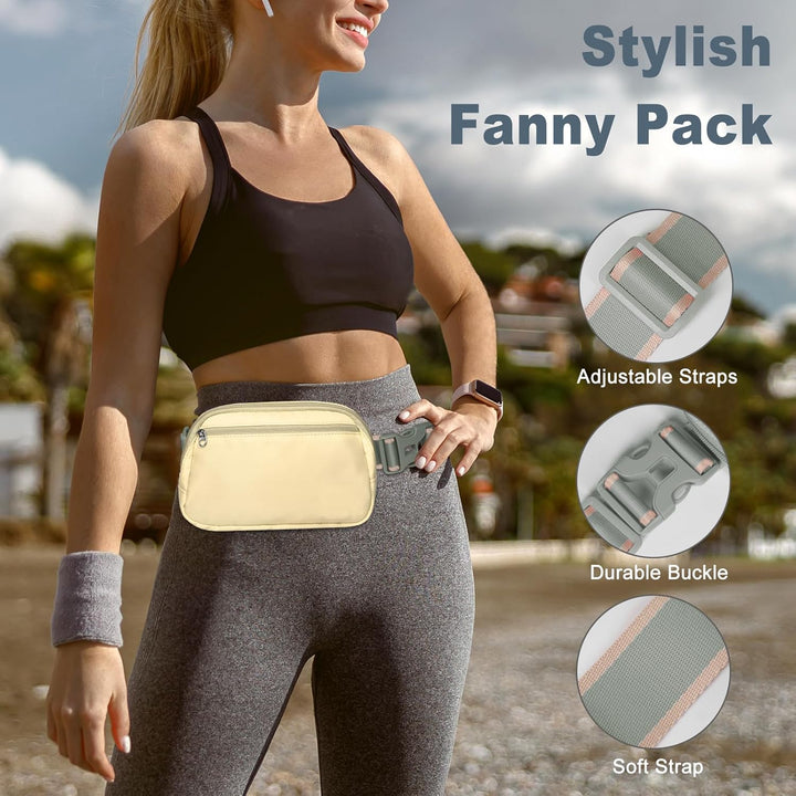 Lightweight Mini Crossbody Waist Bag with Adjustable Strap – Unisex Everyday Pack (1+1 FREE)