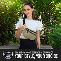 Holographic Bum Bag with Adjustable Strap – Unisex Waist & Festival Pack (1+1 FREE)