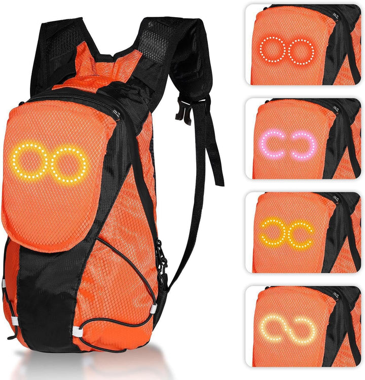 LED Motorcycle Backpack – Luminous Safety Glow Bag for Outdoor & Night Riding – Lumaro