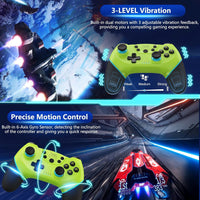 Wireless Switch Controller with Hall Effect Joysticks and Turbo Function – Nexora