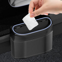 Smell-Proof Car Trash Can with Touch Light – Lurevo