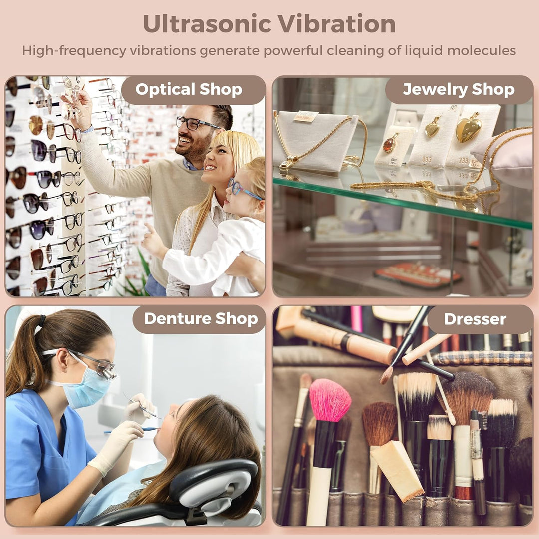 Ultrasonic Jewellery Cleaner 650ml with Watch Holder – ShineMate