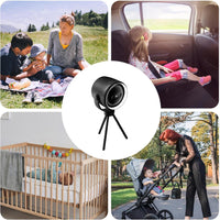 Rechargeable Clip-On Stroller Fan with Night Light 100 Speeds