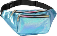 Holographic Bum Bag with Adjustable Strap – Unisex Waist & Festival Pack (1+1 FREE)