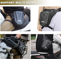 Tactical Motorcycle Leg Bag with Waterproof EVA Shell & Expandable Storage