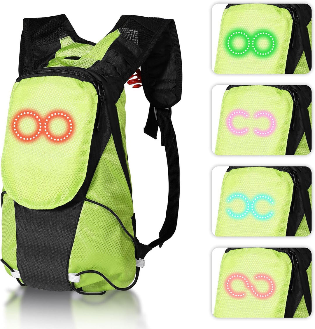 LED Motorcycle Backpack – Luminous Safety Glow Bag for Outdoor & Night Riding – Lumaro