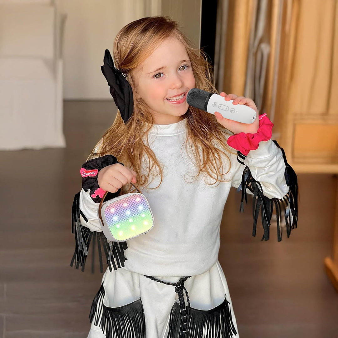 Portable Mini Karaoke Machine with Bluetooth Speaker & 2 Wireless Mics – Veylo
