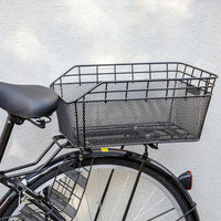 Large Rear Bike Basket with Cargo Net & Waterproof Cover – Orvian