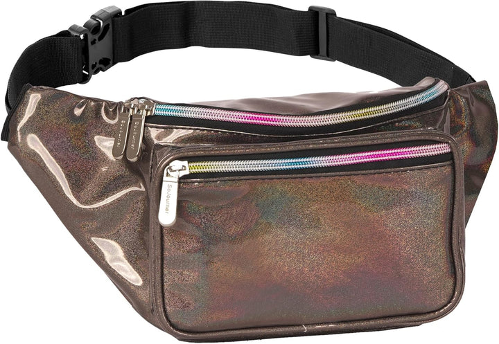Holographic Bum Bag with Adjustable Strap – Unisex Waist & Festival Pack (1+1 FREE)