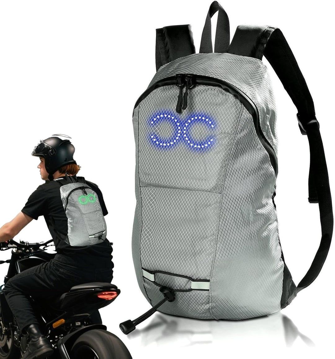 LED Travel Backpack – Waterproof Luminous Rucksack with Audio-Responsive Glow – Nexora
