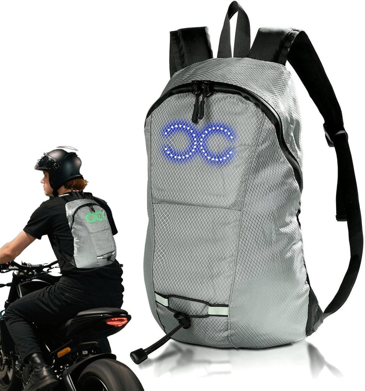 LED Travel Backpack – Waterproof Luminous Rucksack with Audio-Responsive Glow – Nexora
