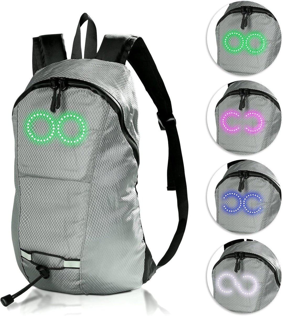 LED Travel Backpack – Waterproof Luminous Rucksack with Audio-Responsive Glow – Nexora