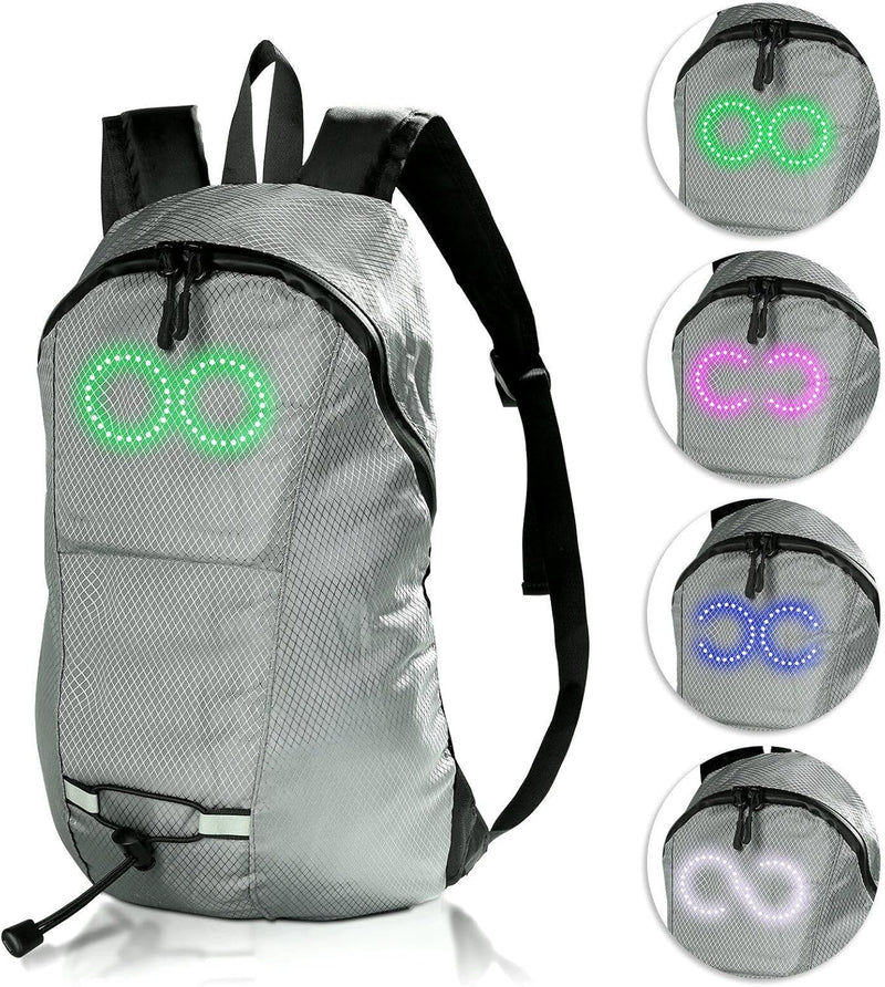 LED Travel Backpack – Waterproof Luminous Rucksack with Audio-Responsive Glow – Nexora