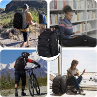 55L Extra-Large Travel Laptop Backpack with USB Charging and RFID Security