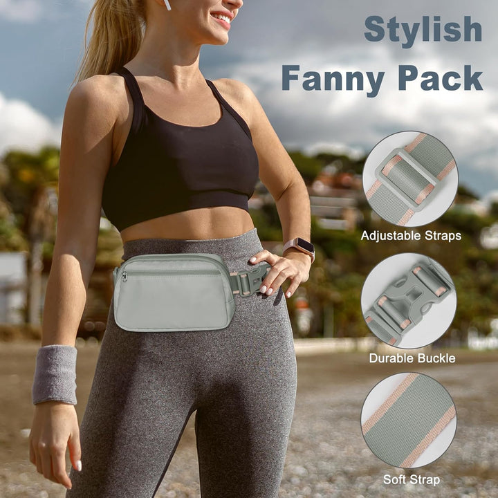Lightweight Mini Crossbody Waist Bag with Adjustable Strap – Unisex Everyday Pack (1+1 FREE)