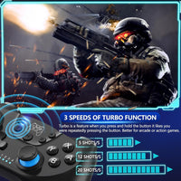 Wireless Switch Controller with Hall Effect Joysticks and Turbo Function – Nexora