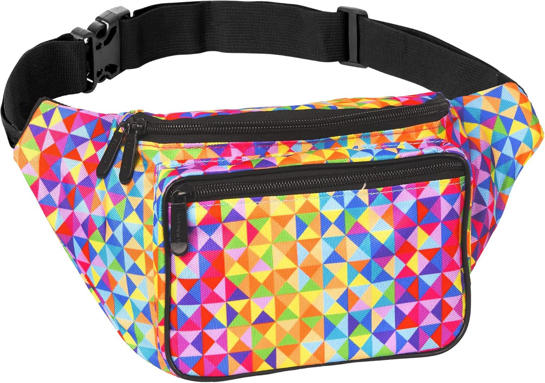 Holographic Bum Bag with Adjustable Strap – Unisex Waist & Festival Pack (1+1 FREE)