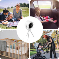 Rechargeable Clip-On Stroller Fan with Night Light 100 Speeds