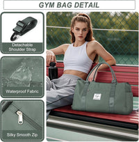 Waterproof Travel Duffel with Shoe Compartment & Wet Pocket – Unisex Gym Bag