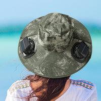 Solar Fan Cooling Hat with UV Protection – Solvoro