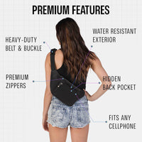 Holographic Bum Bag with Adjustable Strap – Unisex Waist & Festival Pack (1+1 FREE)