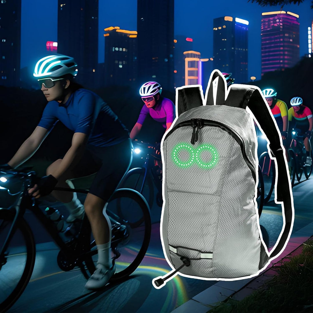 LED Travel Backpack – Waterproof Luminous Rucksack with Audio-Responsive Glow – Nexora