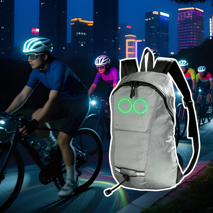 LED Travel Backpack – Waterproof Luminous Rucksack with Audio-Responsive Glow – Nexora