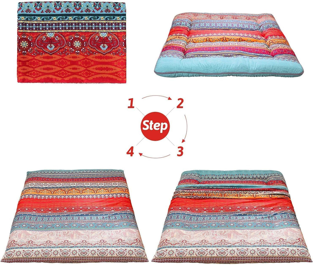 Foldable Japanese Futon Floor Mattress with Memory Foam Support – Arivon