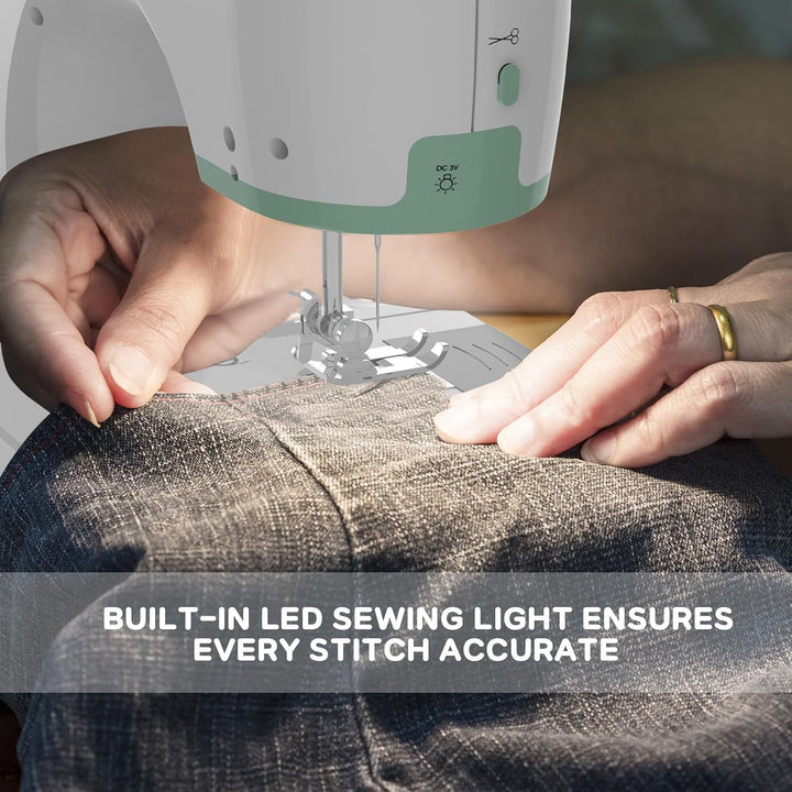 Portable Sewing Machine with 12 Stitches & Extension Table – StitchPro