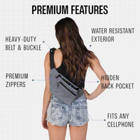Holographic Bum Bag with Adjustable Strap – Unisex Waist & Festival Pack (1+1 FREE)