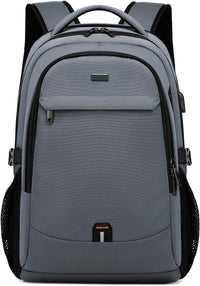 Water-Resistant Travel Laptop Backpack with USB Charging Port