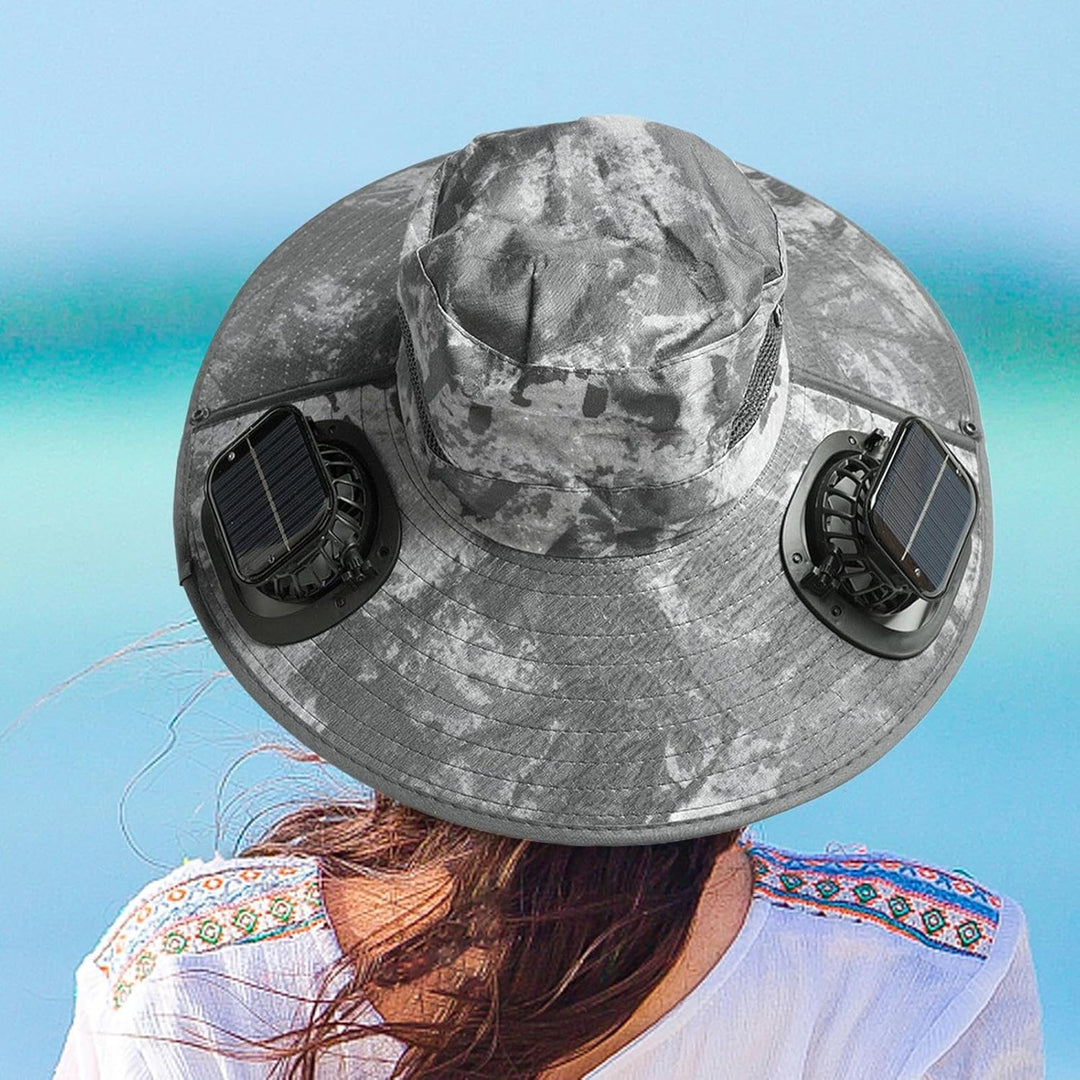 Solar Fan Cooling Hat with UV Protection – Solvoro
