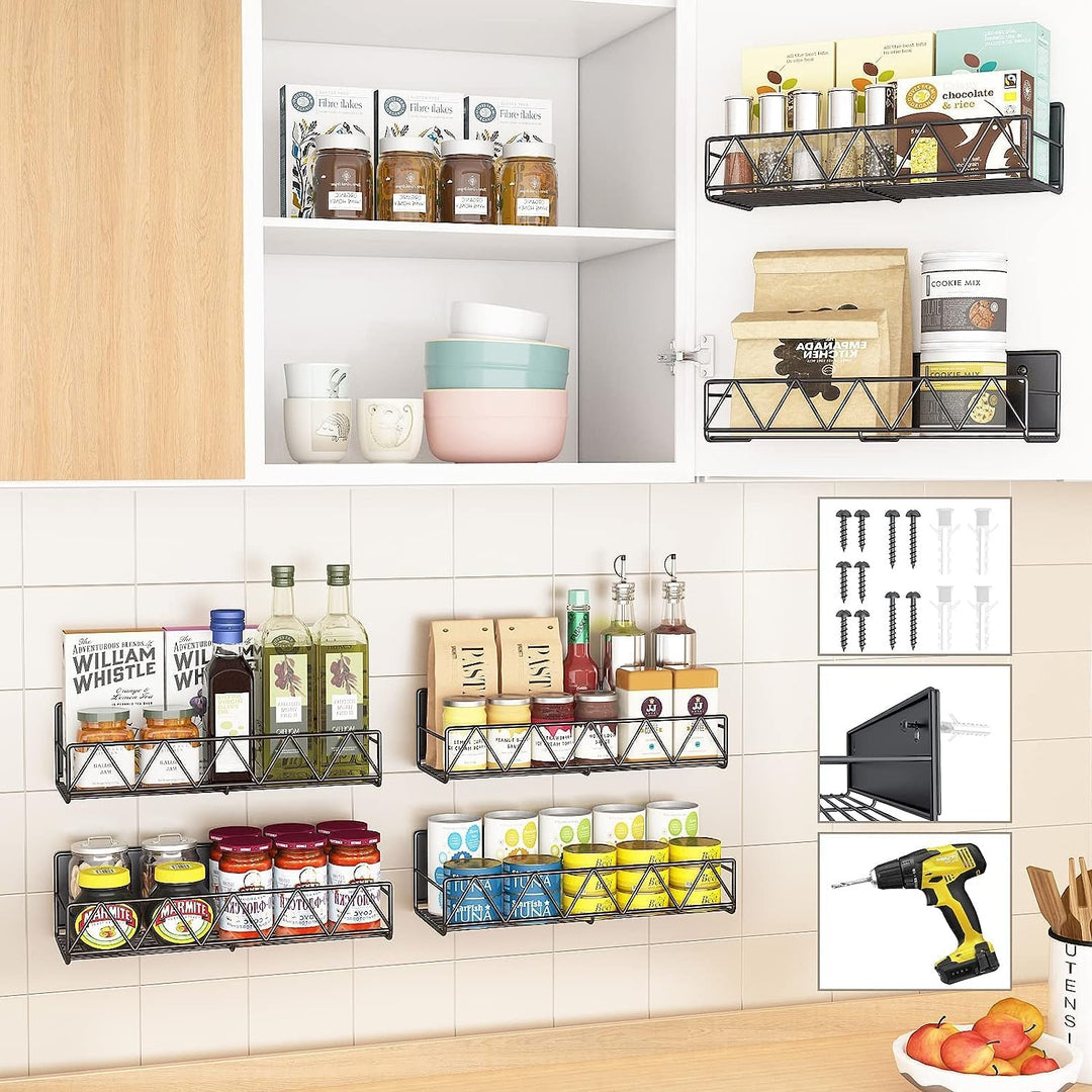 No-Drill Magnetic Spice Rack Set – Vespera