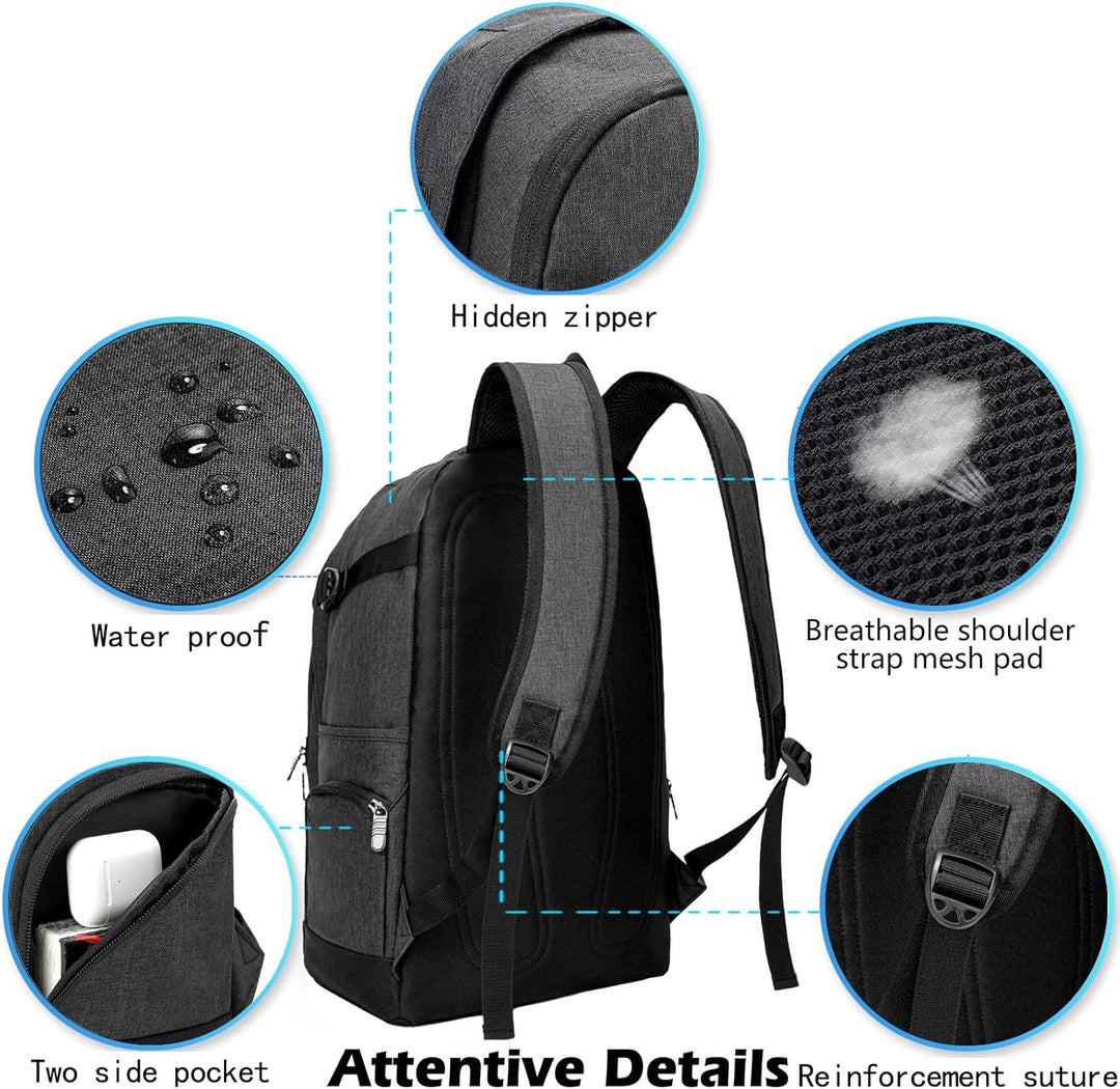 Slim 15.6" Travel & Work Laptop Backpack with Organiser Pockets