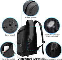 Slim 15.6" Travel & Work Laptop Backpack with Organiser Pockets