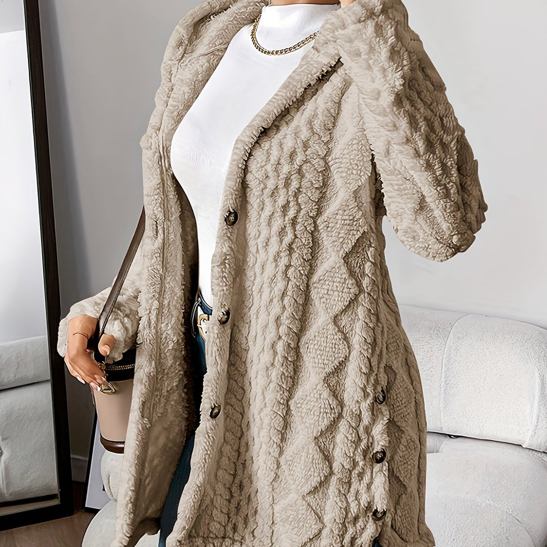 Soft Long Women's Cardigan with Hood – Marit