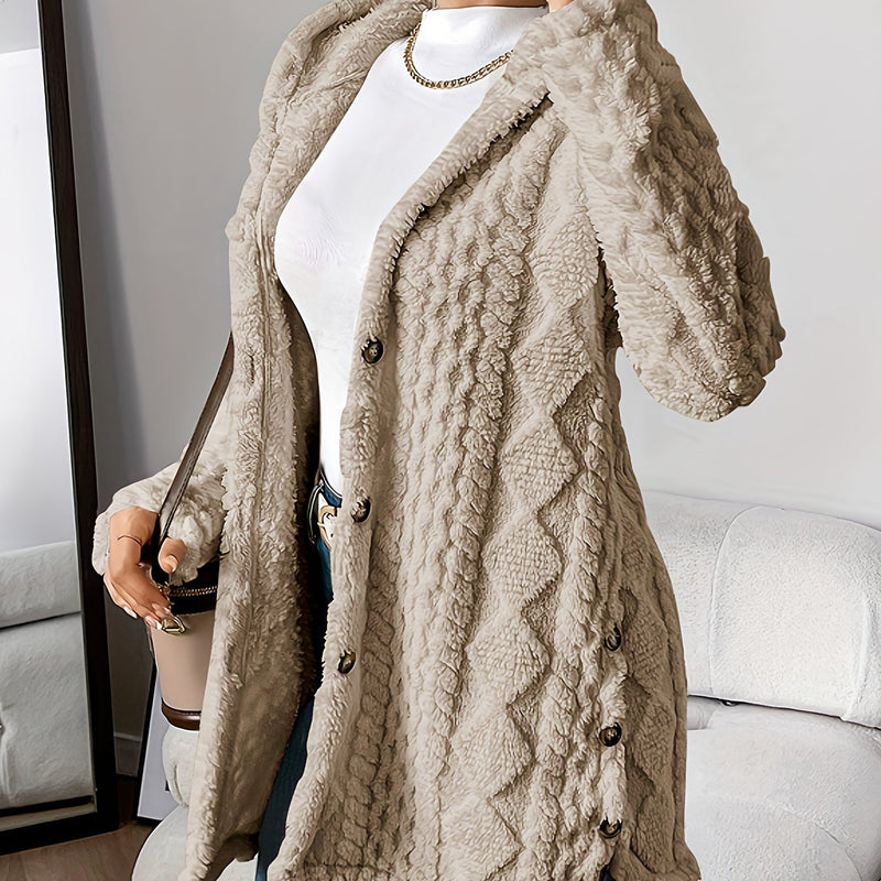 Soft Long Women's Cardigan with Hood – Marit