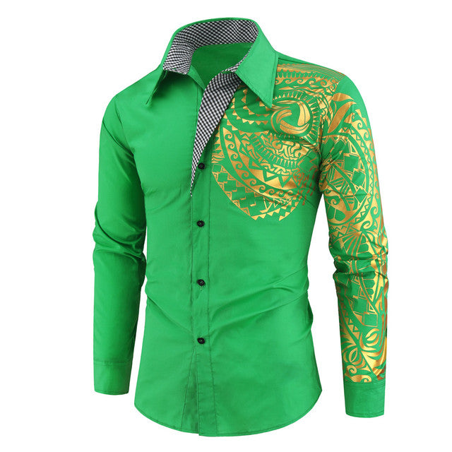 Men's shirt with golden details – Darius