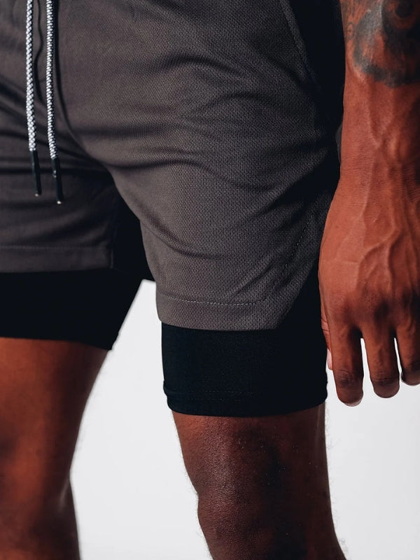 2-in-1 Summer Sports Shorts for Men – Felix