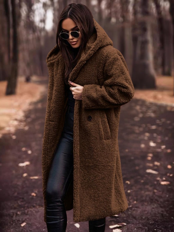Women's trench coat with belt & double-breasted fastening – Clara
