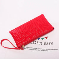 Fashionista's Crocodile Wristlet Bag