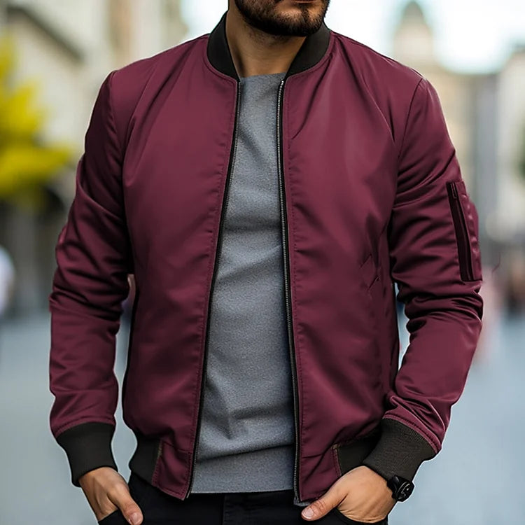 Men's bomber jacket with arm pocket – Jaron autumn edition