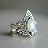 Stylish Vintage Moonstone Ring - Clara