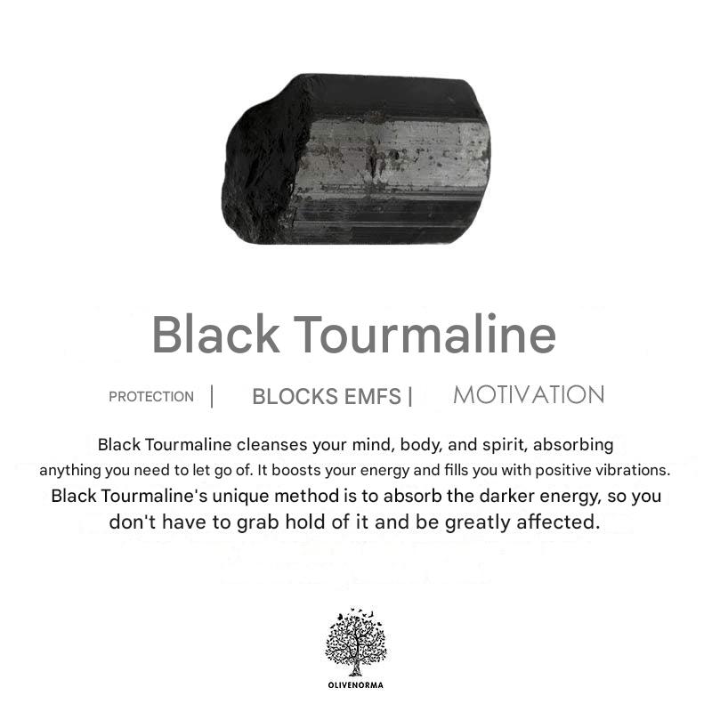 8mm Black Tourmaline Tungsten Carbide Ring - Ares-54mm-State of Style