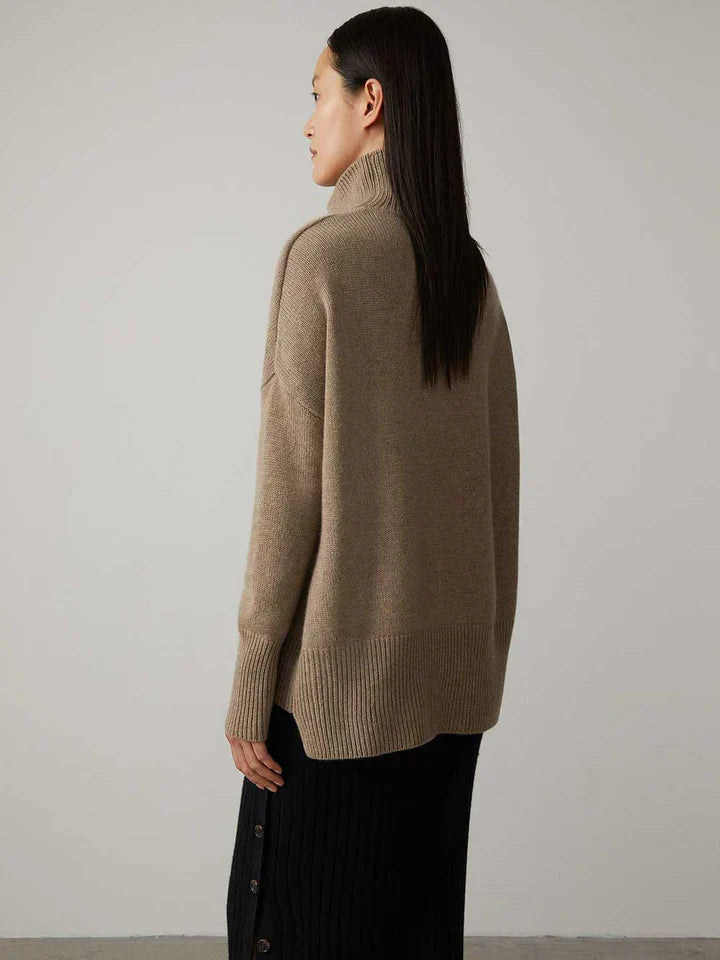 Luxurious cashmere roll-neck jumper for women – Amira Autumn Magic Edition