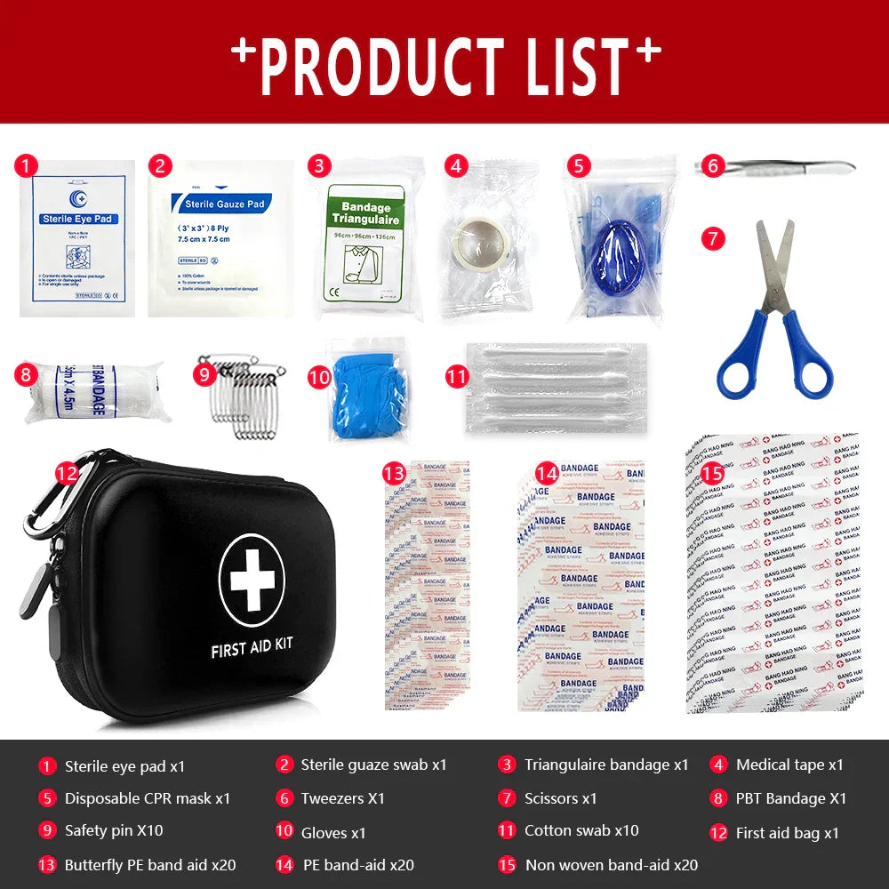 91-Piece First Aid Kit - SafeKit Pro-Red-State of Style