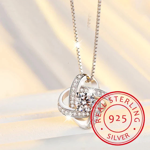 925 Silver Four-Leaf Necklace-State of Style