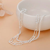 925 Sterling Silver Double Chain Bracelet-State of Style